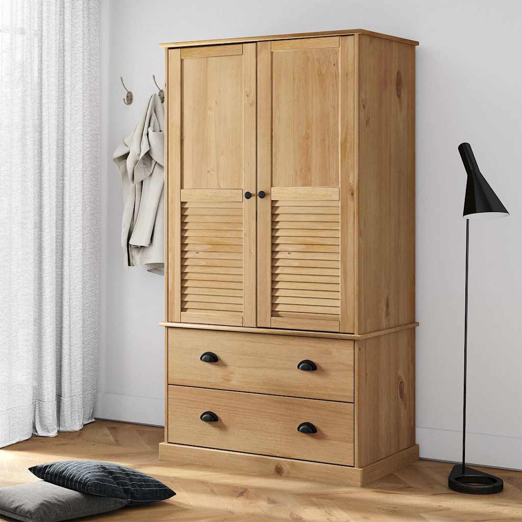 vidaXL Kleiderschrank VIGO 90x55x170 cm Massivholz Kiefer