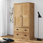 vidaXL Kleiderschrank VIGO 90x55x170 cm Massivholz Kiefer