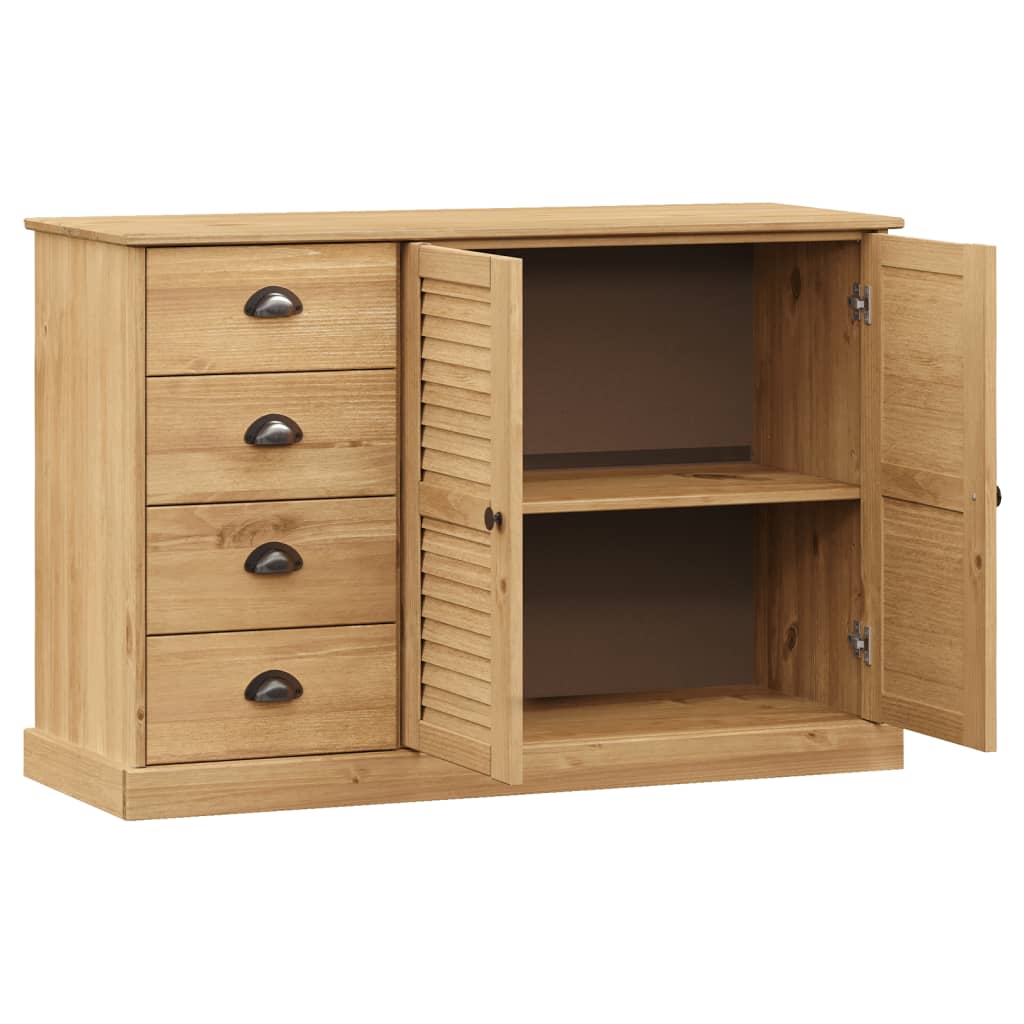 vidaXL Sideboard mit Schubladen VIGO 113x40x75 cm Massivholz Kiefer