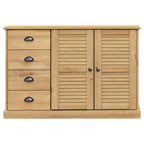 vidaXL Sideboard mit Schubladen VIGO 113x40x75 cm Massivholz Kiefer