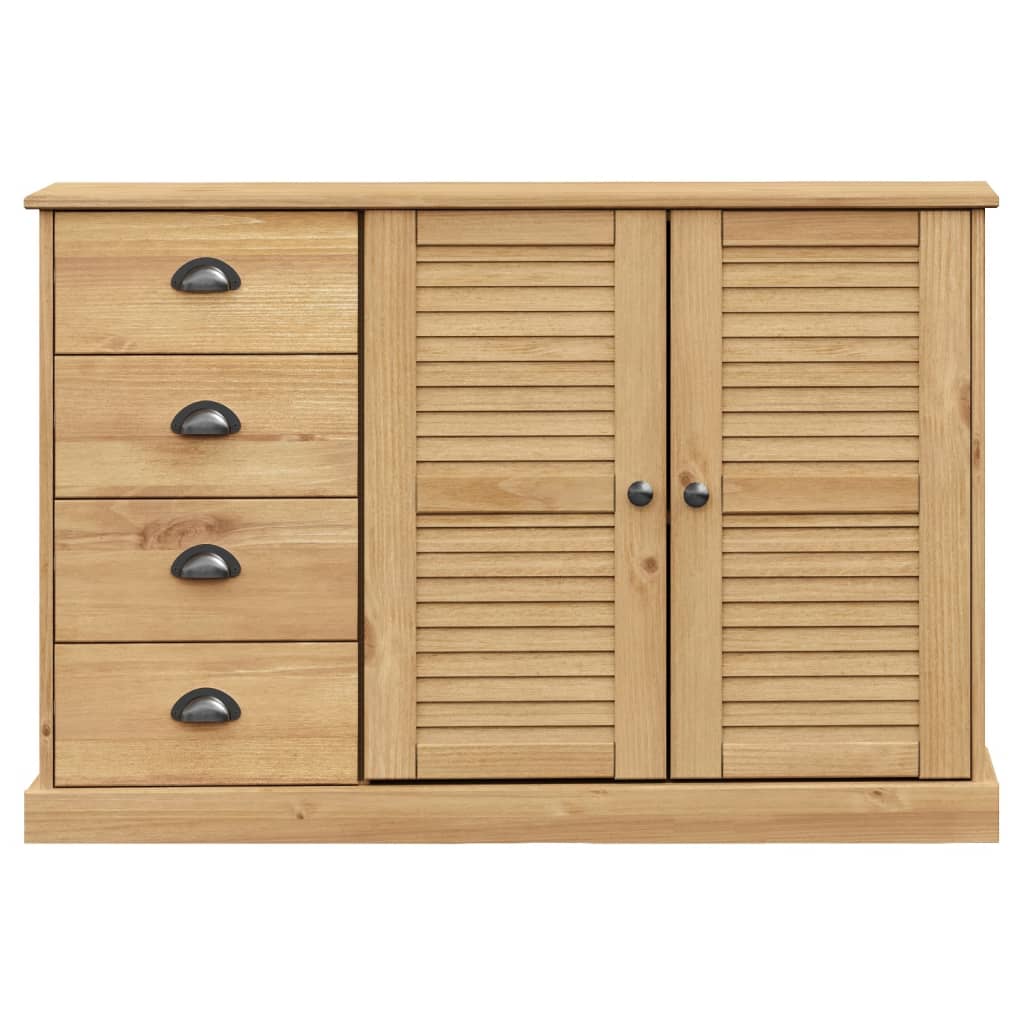 vidaXL Sideboard mit Schubladen VIGO 113x40x75 cm Massivholz Kiefer