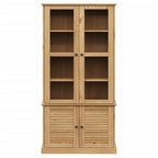 vidaXL Vitrine VIGO 85x35x170 cm Massivholz Kiefer