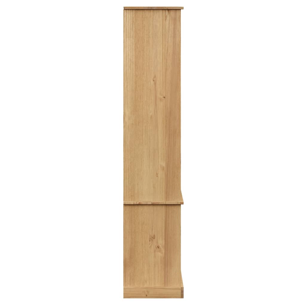 vidaXL Vitrine VIGO 85x35x170 cm Massivholz Kiefer
