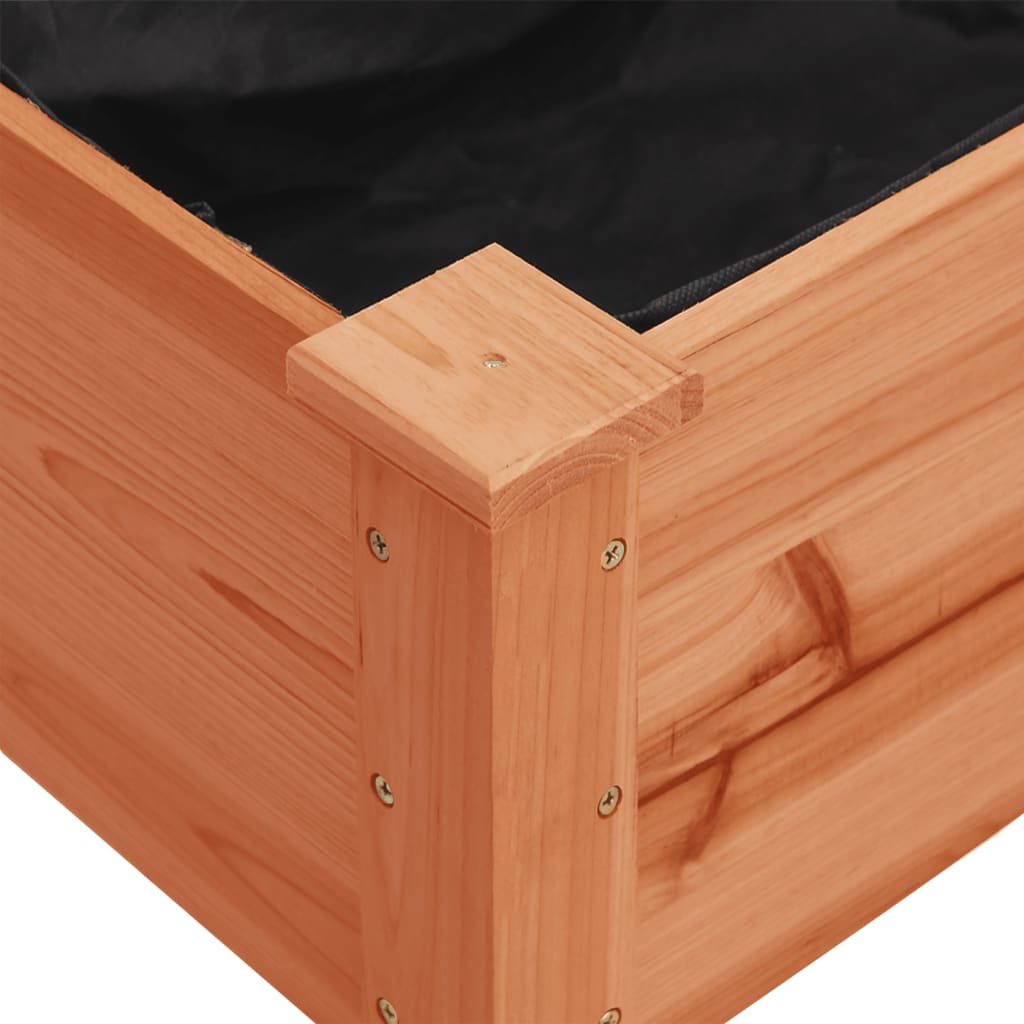 vidaXL Pflanzkübel mit Einsatz und Rollen Braun 71x37x80 cm Tannenholz