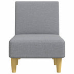 vidaXL Chaiselongue Hellgrau Stoff