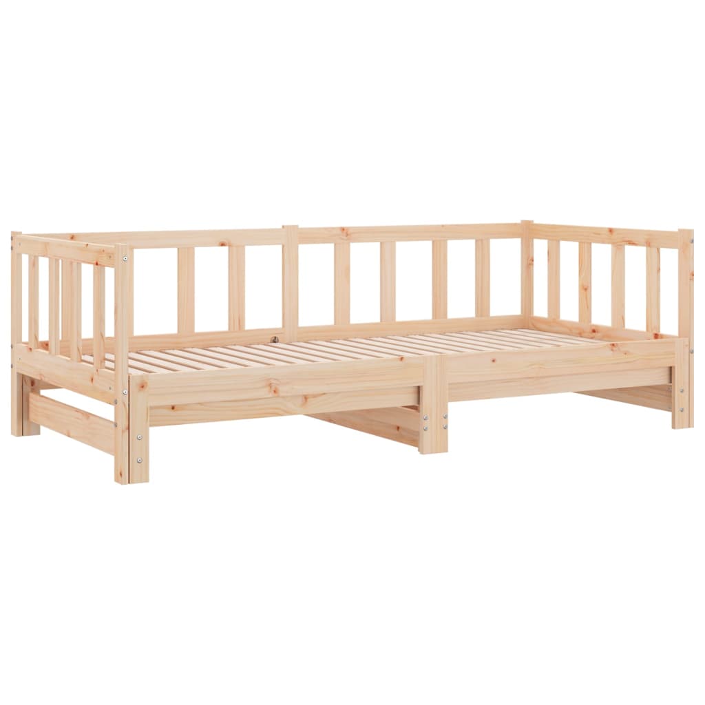 vidaXL Tagesbett Ausziehbar 2x(90x200) cm Massivholz Kiefer