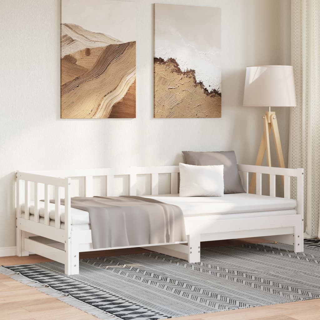 vidaXL Tagesbett Ausziehbar 2x(90x200) cm Massivholz Kiefer