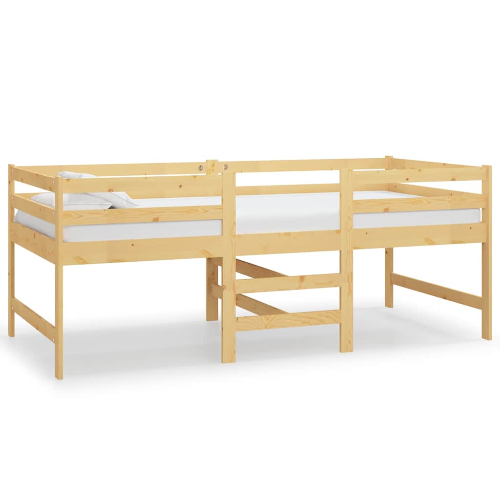 vidaXL Massivholzbett ohne Matratze 90x200 Kiefernholz