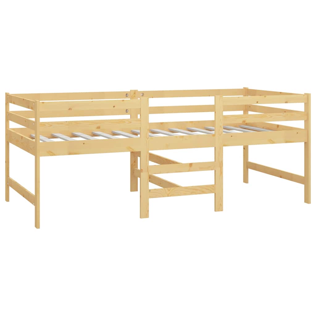vidaXL Massivholzbett ohne Matratze 90x200 Kiefernholz