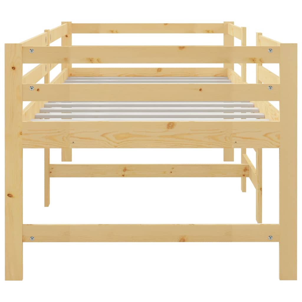 vidaXL Massivholzbett ohne Matratze 90x200 Kiefernholz