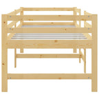 vidaXL Massivholzbett ohne Matratze 90x200 Kiefernholz