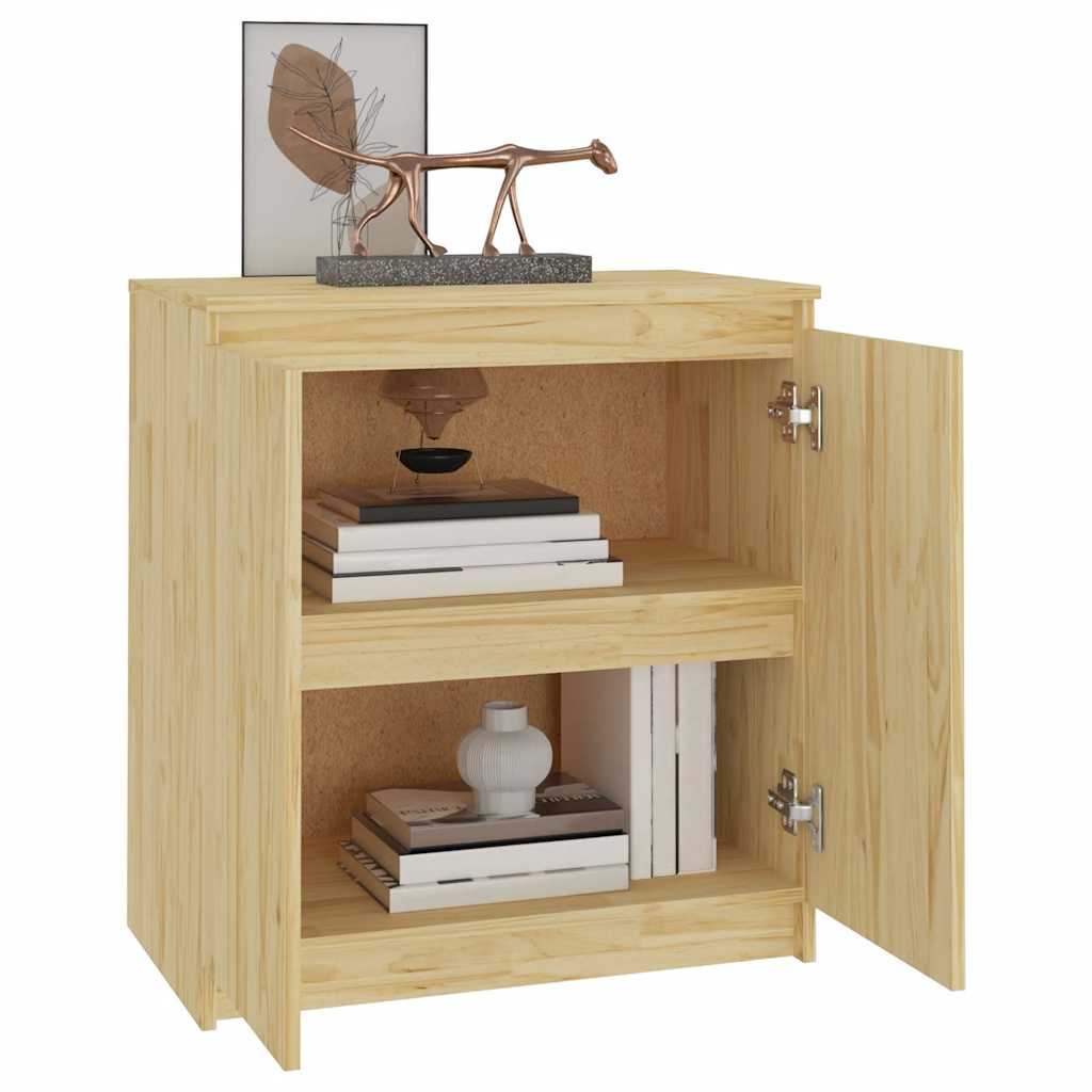 vidaXL Beistellschrank 60x36x65 cm Massivholz Kiefer