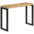 vidaXL Konsolentisch 110x35x76 cm Massives Rohholz Mango
