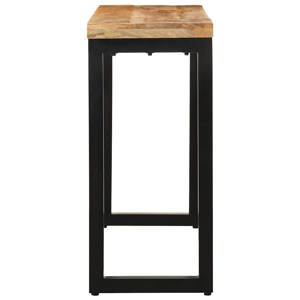 vidaXL Konsolentisch 110x35x76 cm Massives Rohholz Mango