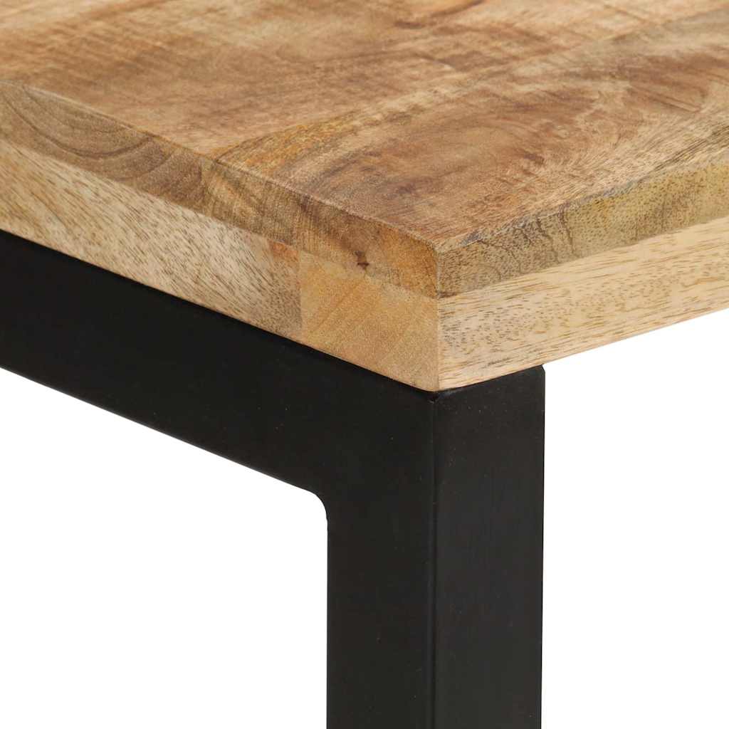 vidaXL Konsolentisch 110x35x76 cm Massives Rohholz Mango