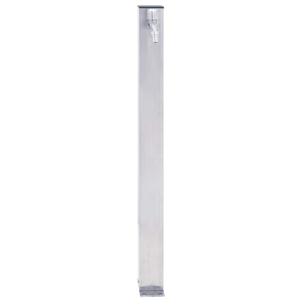 vidaXL Wassersäule für den Garten 40 cm Edelstahl Quadratisch