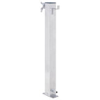 vidaXL Wassersäule für den Garten 40 cm Edelstahl Quadratisch