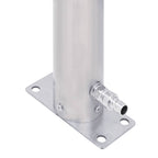 vidaXL Wassersäule für den Garten 40 cm Edelstahl Rund