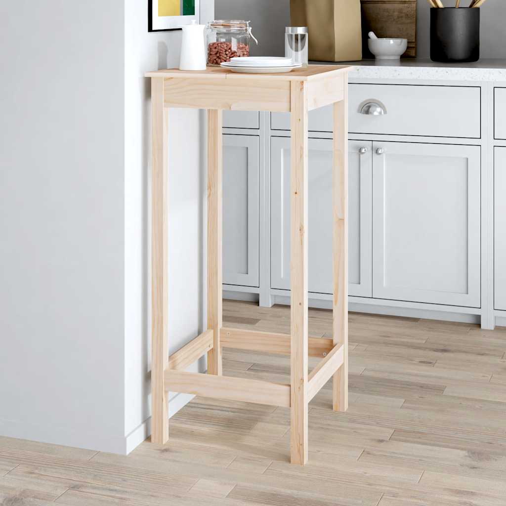 vidaXL Bartisch 50x50x110 cm Massivholz Kiefer