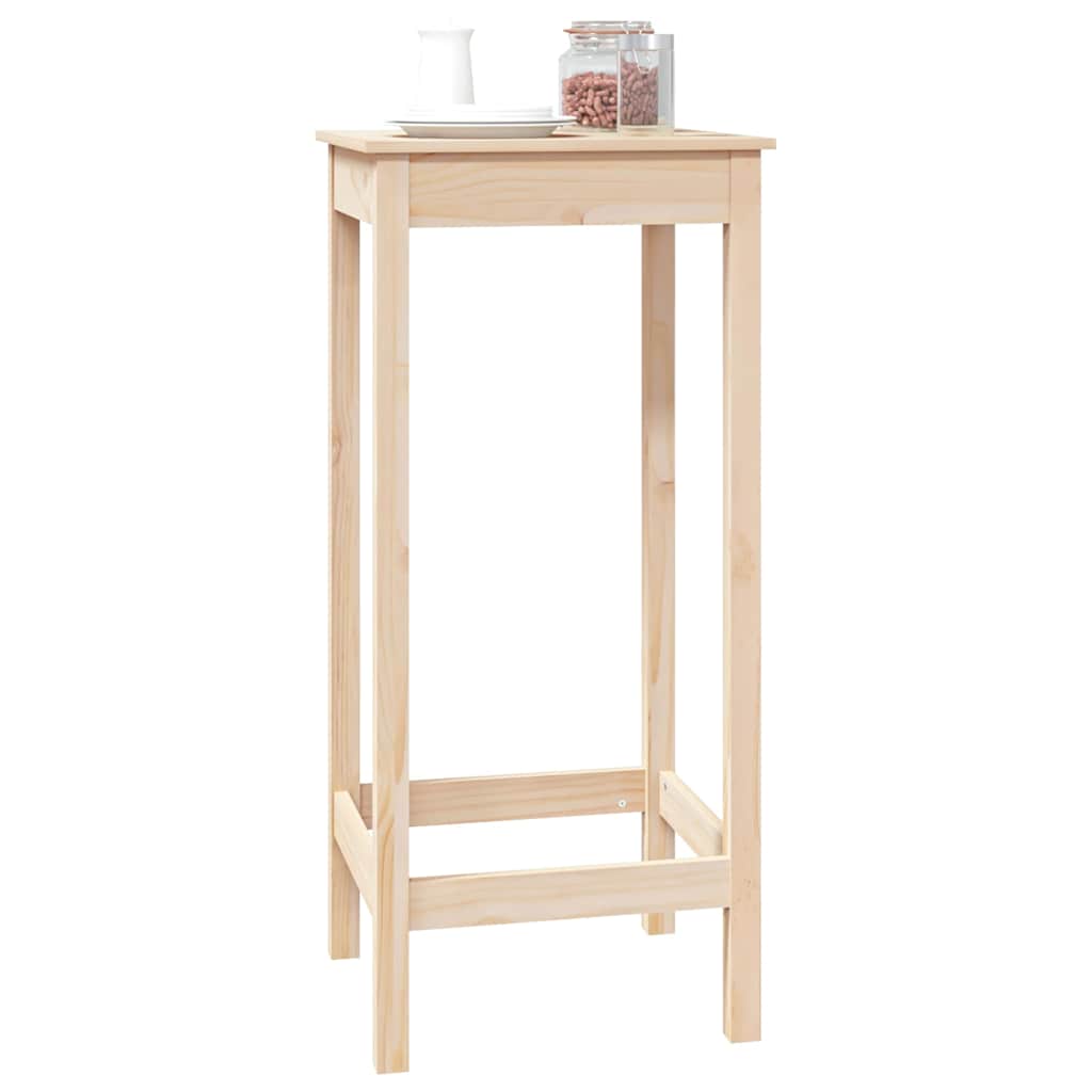 vidaXL Bartisch 50x50x110 cm Massivholz Kiefer