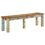 vidaXL Bank 160x35x46 cm Massivholz Altholz