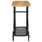 vidaXL Konsolentisch 112x36x76 cm Massivholz Mango und Eisen