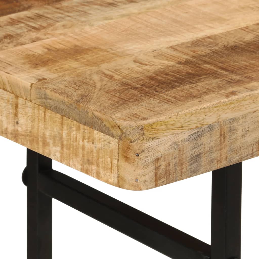 vidaXL Konsolentisch 112x36x76 cm Massivholz Mango und Eisen