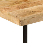 vidaXL Schreibtisch 165x110x77 cm Massivholz Mango und Eisen
