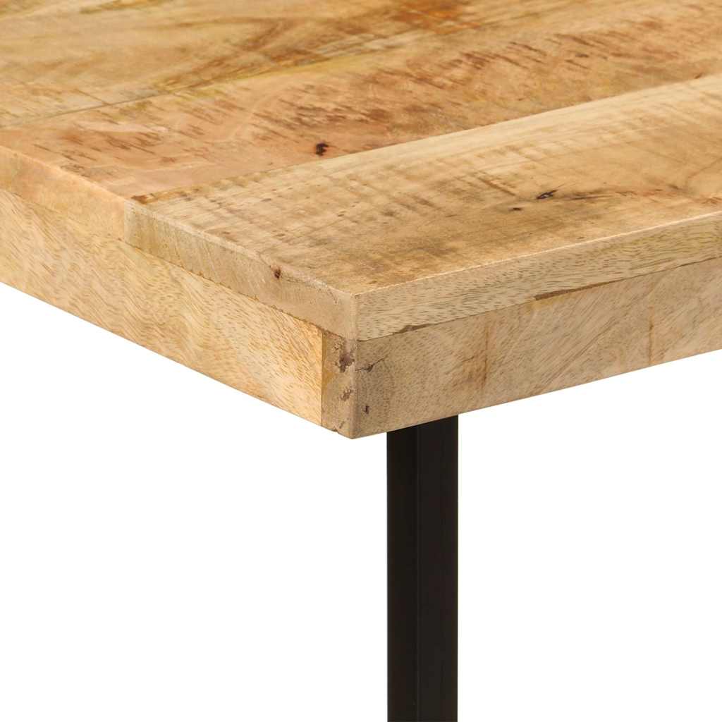 vidaXL Schreibtisch 165x110x77 cm Massivholz Mango und Eisen
