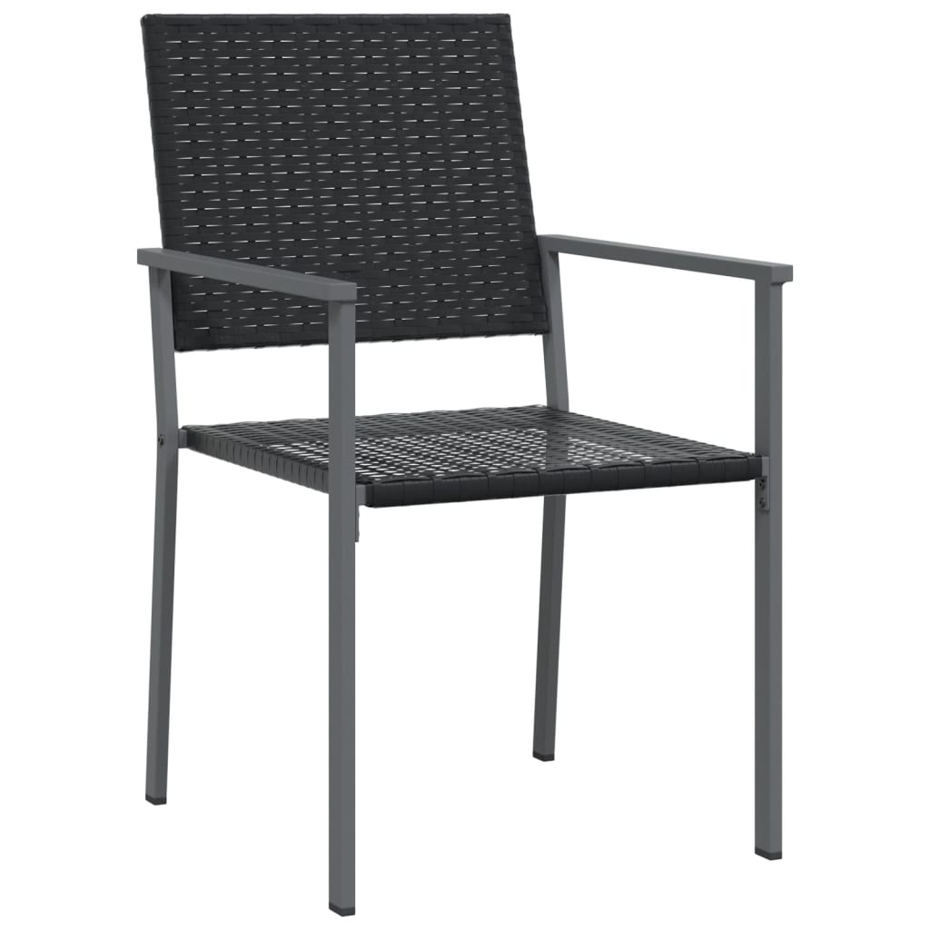 vidaXL 3-tlg. Garten-Essgruppe Poly Rattan und Stahl