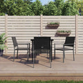 vidaXL 5-tlg. Garten-Essgruppe Poly Rattan und Stahl