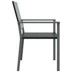 vidaXL Gartenstühle 6 Stk. Schwarz 54x62,5x89 cm Poly Rattan