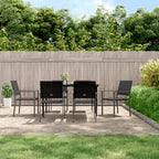 vidaXL Gartenstühle 6 Stk. Schwarz 54x62,5x89 cm Poly Rattan