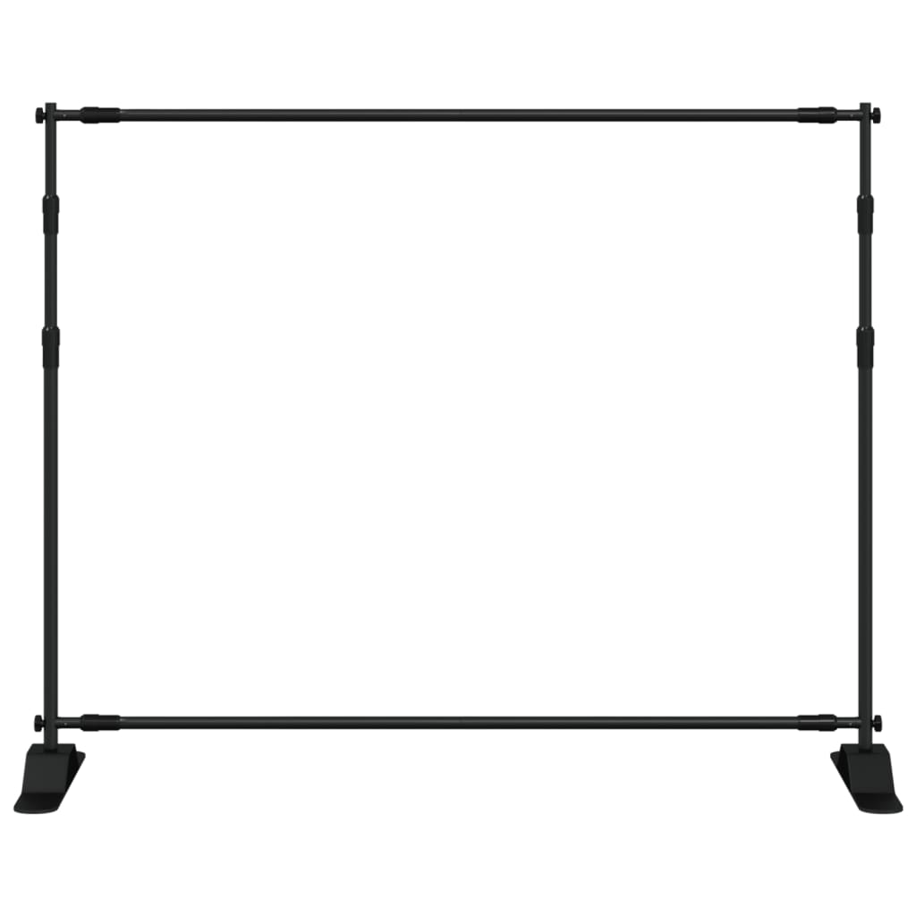 vidaXL Hintergrundstative 2 Stk. Schwarz 254x243 cm Stahl