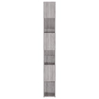 vidaXL Bücherregal/Raumteiler Grau Sonoma 100x24x188 cm