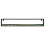 vidaXL Wandregale 2 Stk. 110x17x17 cm Altholz Massiv und Eisen