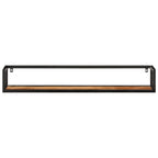 vidaXL Wandregale 2 Stk. 110x17x17 cm Massivholz Akazie und Eisen