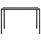 vidaXL Garten-Esstisch Anthrazit 110x54x70 cm Stahl