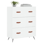 vidaXL Kommode Weiß 69,5x34x90 cm Holzwerkstoff