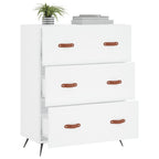 vidaXL Kommode Weiß 69,5x34x90 cm Holzwerkstoff
