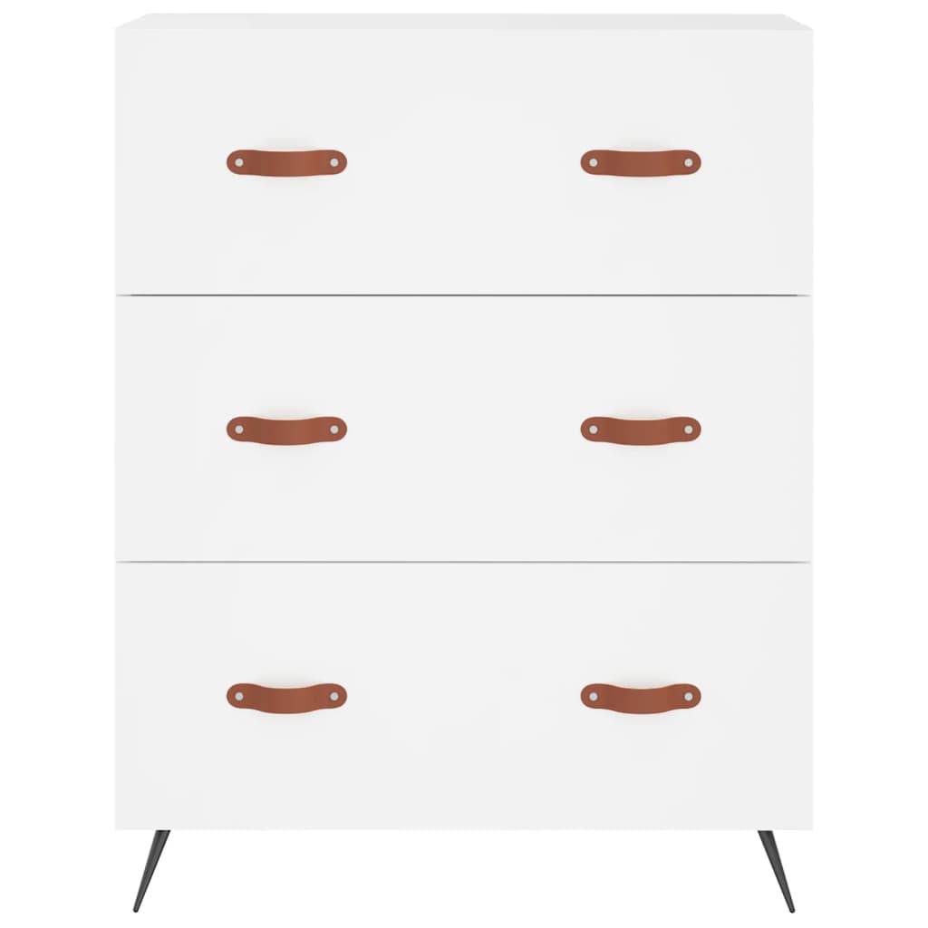 vidaXL Kommode Weiß 69,5x34x90 cm Holzwerkstoff