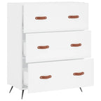 vidaXL Kommode Weiß 69,5x34x90 cm Holzwerkstoff