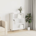 vidaXL Bücherregal Hochglanz-Weiß 100x30x51 cm Holzwerkstoff