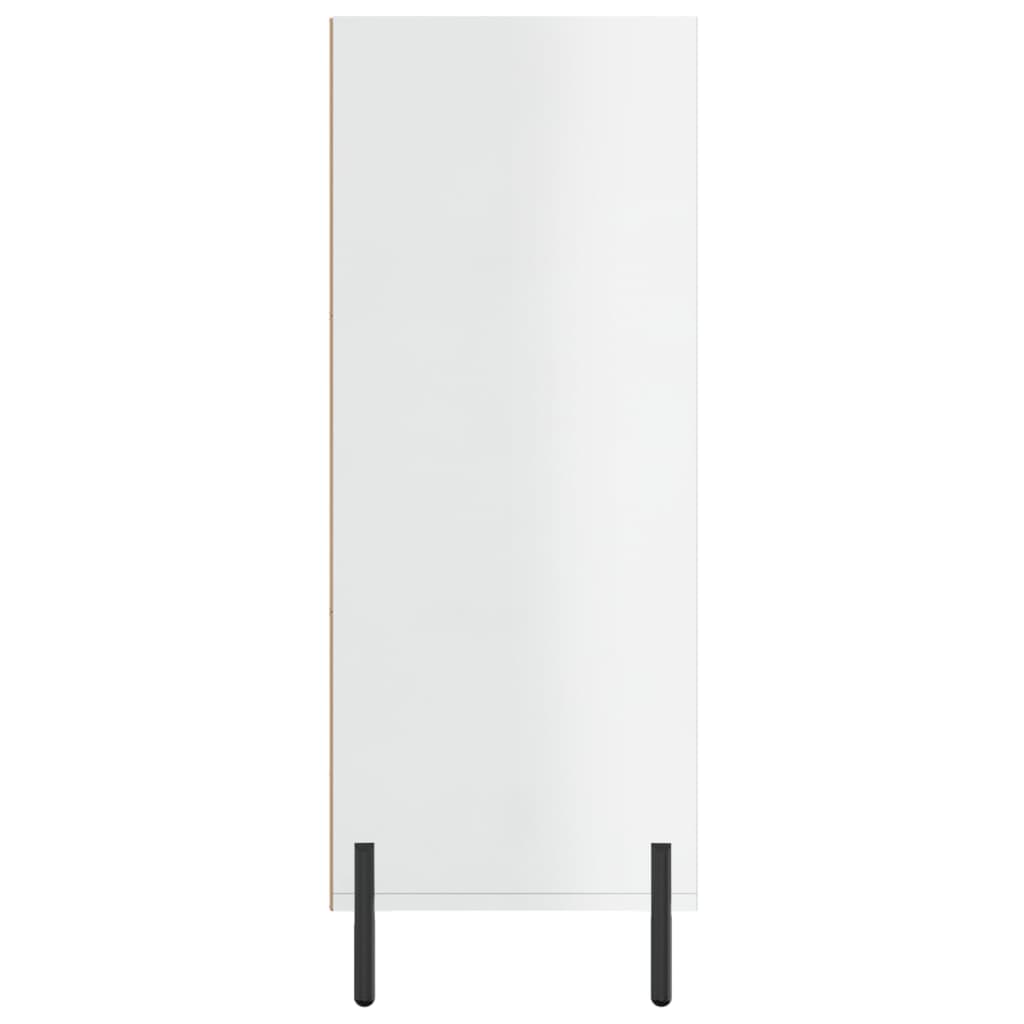 vidaXL Regalschrank Hochglanz-Weiß 69,5x32,5x90 cm Holzwerkstoff