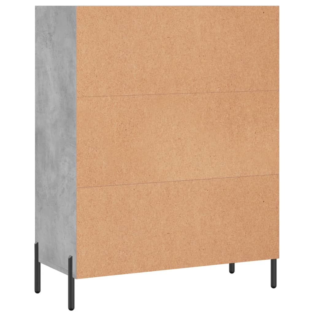 vidaXL Regalschrank Betongrau 69,5x32,5x90 cm Holzwerkstoff