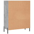 vidaXL Regalschrank Betongrau 69,5x32,5x90 cm Holzwerkstoff