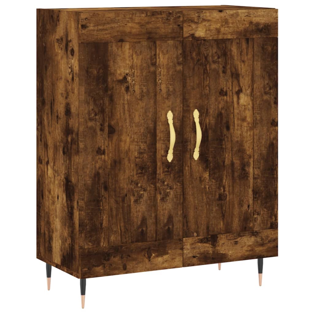 vidaXL Sideboard Räuchereiche 69,5x34x90 cm Holzwerkstoff