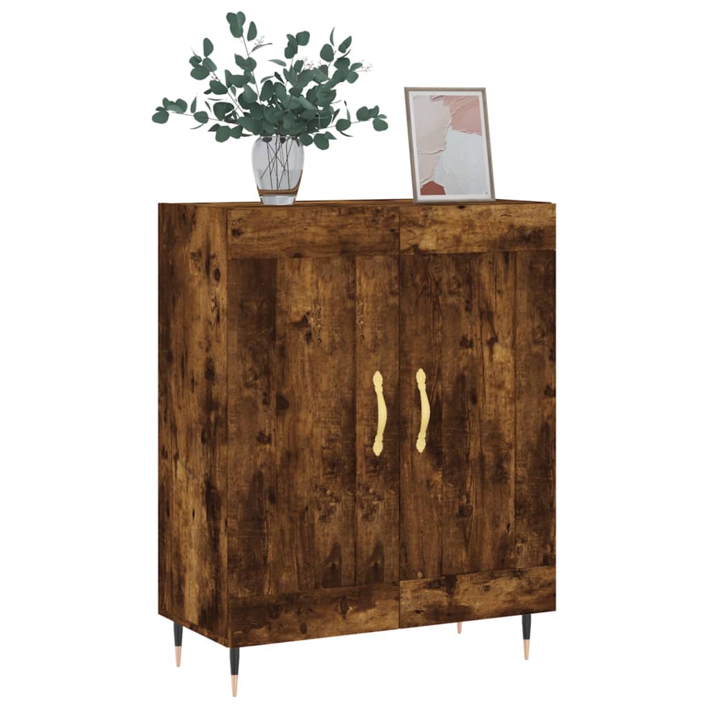vidaXL Sideboard Räuchereiche 69,5x34x90 cm Holzwerkstoff