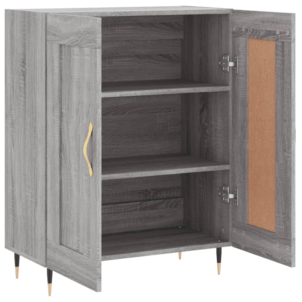 vidaXL Sideboard Grau Sonoma 69,5x34x90 cm Holzwerkstoff