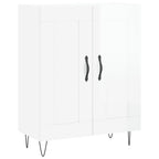 vidaXL Sideboard Hochglanz-Weiß 69,5x34x90 cm Holzwerkstoff